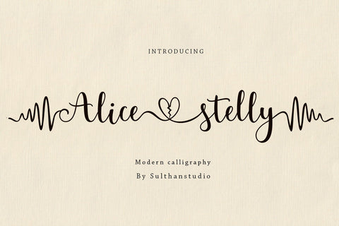 Alice stelly Font Sulthan studio 