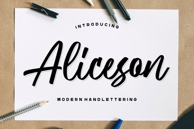 Aliceson – Modern Handlettering Font Good Java 