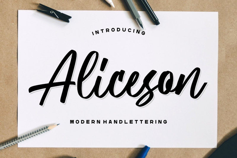 Aliceson – Modern Handlettering - So Fontsy