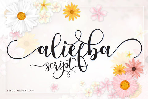 Aliefba Script Font Sulthan studio 