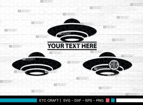 Alien Monogram, Alien Silhouette, Alien SVG, Ufo Svg, Alien Face Svg, Alien Ufo Svg, SB00335 SVG ETC Craft 
