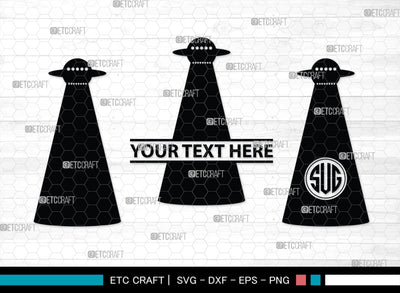 Alien Monogram, Alien Silhouette, Alien SVG, Ufo Svg, Alien Face Svg, Alien Ufo Svg, SB00335 SVG ETC Craft 