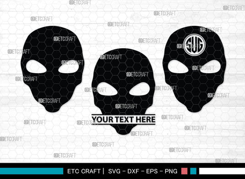 Alien Monogram, Alien Silhouette, Alien SVG, Ufo Svg, Alien Face Svg, Alien Ufo Svg, SB00335 SVG ETC Craft 