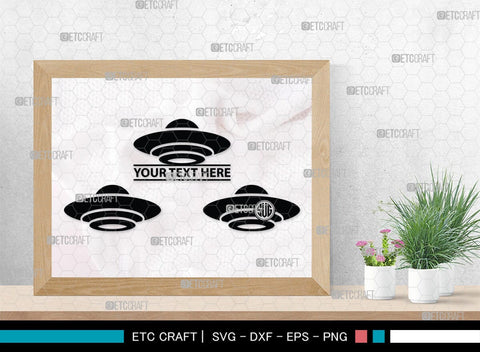 Alien Monogram, Alien Silhouette, Alien SVG, Ufo Svg, Alien Face Svg, Alien Ufo Svg, SB00335 SVG ETC Craft 