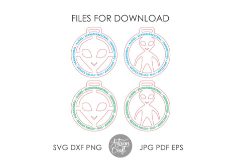 Alien ornament for laser SVG Artisan Craft SVG 