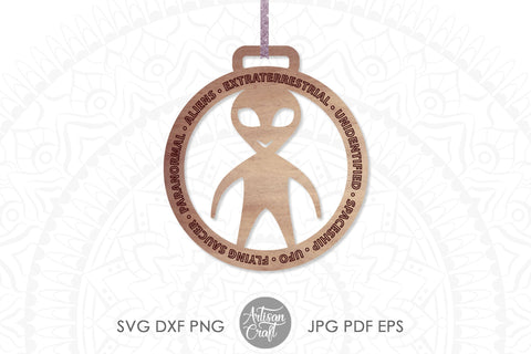 Alien ornament for laser SVG Artisan Craft SVG 