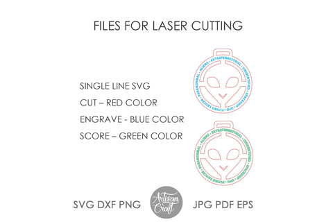 Alien ornament for laser SVG Artisan Craft SVG 