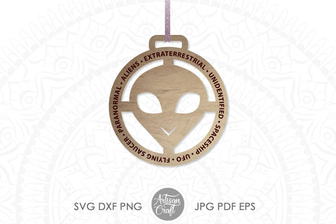 Alien ornament for laser SVG Artisan Craft SVG 