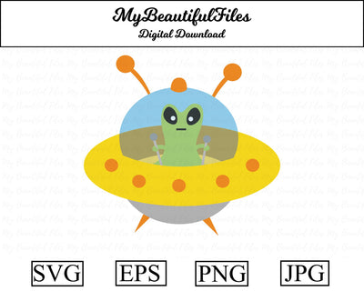 alien spaceship - space SVG MyBeautifulFiles 