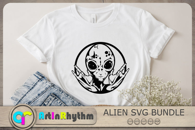 Alien Svg, Alien Svg File, UFO Svg, UFO Svg, Alien Cut File SVG Artinrhythm shop 