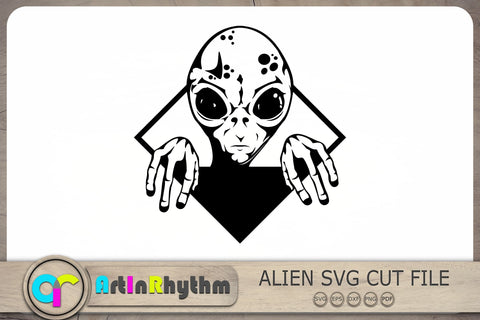 Alien Svg, UFO Svg, Alien Svg File, Alien Clipart SVG Artinrhythm shop 