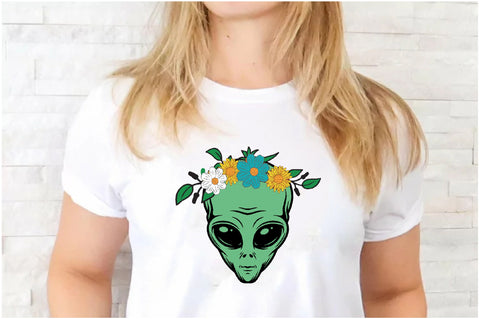 Alien with Floral Sublimation Sublimation Jagonath Roy 