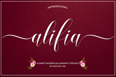 alifia Font Studio Natural Ink 