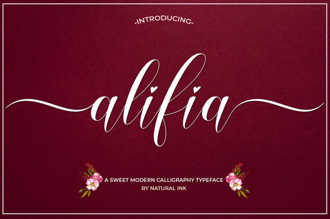 alifia Font Studio Natural Ink 