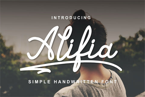 Alifia - Simple Monoline Font Mozzatype 