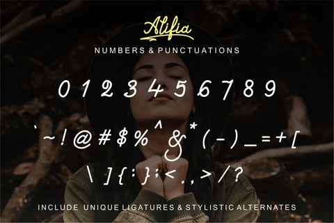 Alifia - Simple Monoline Font Mozzatype 