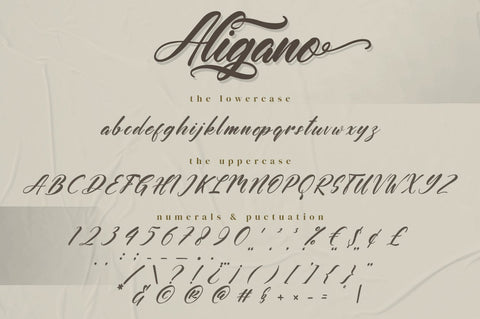 Aligano - Swash Font Font Ibey Design 