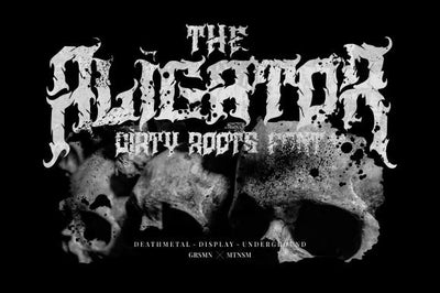 Aligator – Deathmetal Font Font Garisman Studio 