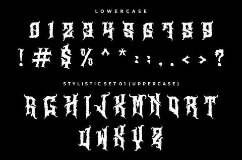 Aligator – Deathmetal Font Font Garisman Studio 
