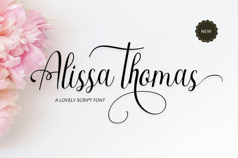 Alissa Thomas Script Font azkiyaazka026 