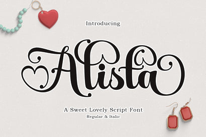 Alista Script Font AngelStudio 