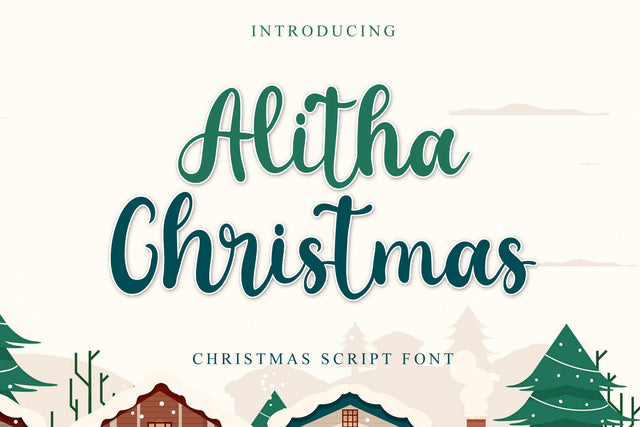 Alitha Christmas Font Afandi Studio 