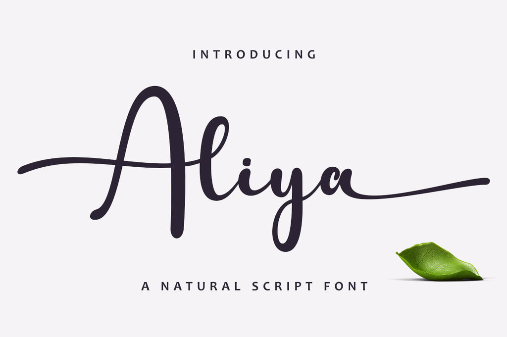 Aliya Script - So Fontsy