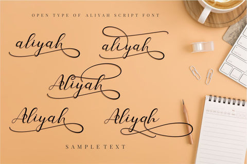 Aliyah Font PutraCetol Studio 