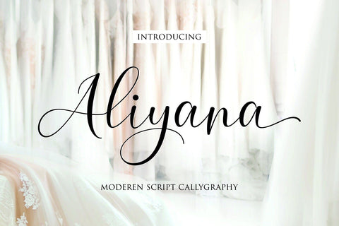 Aliyana script Font Sulthan studio 