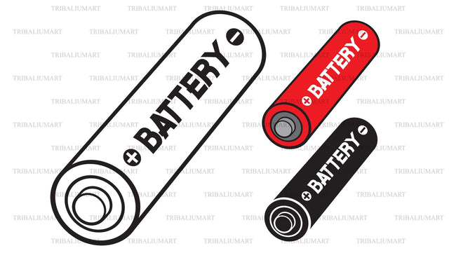 Alkaline battery SVG TribaliumArtSF 