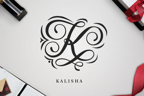 Alkha Monogram Font Font Holydie Studio 