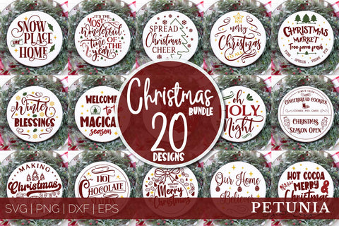 All About Christmas Bundle | Christmas SVG Bundle SVG Petunia Digital Design 