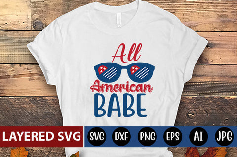 All American Babe SVG cute file SVG Blessedprint 
