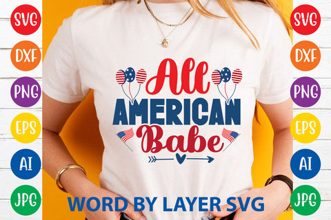 All American Babe SVG Rafiqul20606 