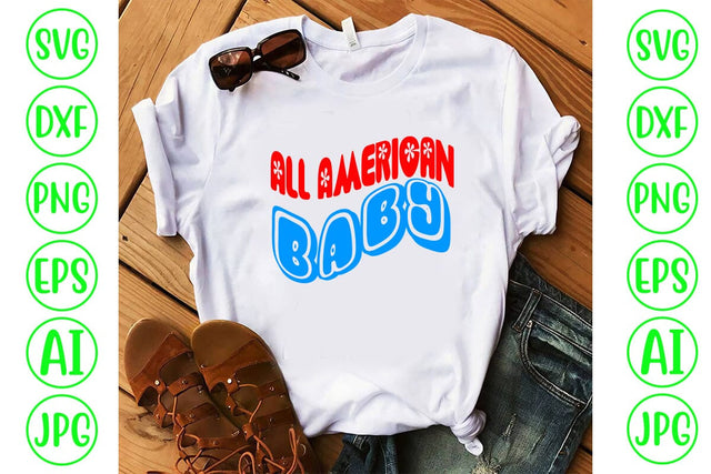 All American Baby Retro SVG SVG Syaman 