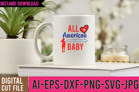All American Baby SVG Cut File SVG BlackCatsMedia 