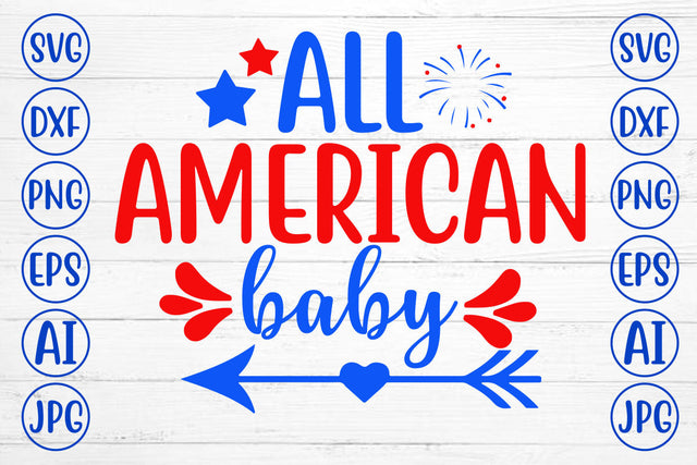 All American Baby Svg Cut File SVG Syaman 