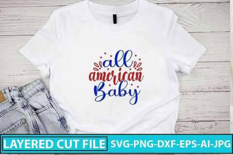 All American Baby SVG Cut File SVG Syaman 