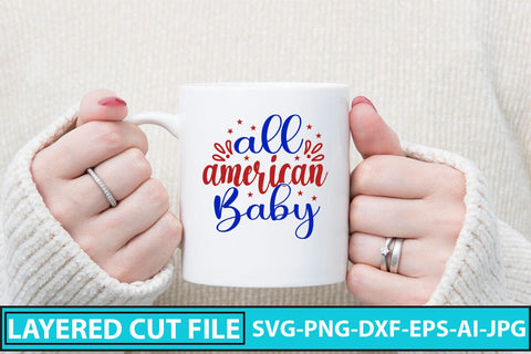 All American Baby SVG Cut File SVG Syaman 