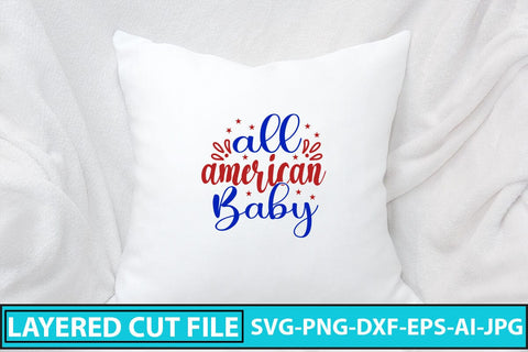 All American Baby SVG Cut File SVG Syaman 