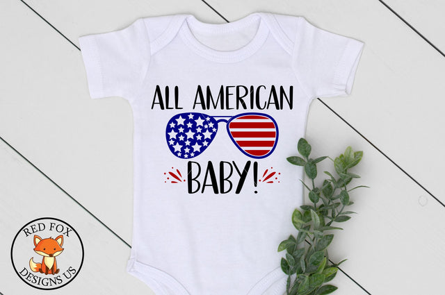 All American Baby SVG | Fourth Of July | 4th Of July SVG SVG RedFoxDesignsUS 