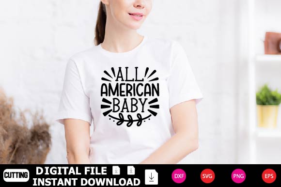 All American Baby SVG Shahin alam 