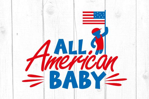All American Baby Svg SVG cricutfilesmg 