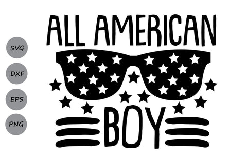 All American Boy| 4th of July SVG Cutting Files SVG CosmosFineArt 