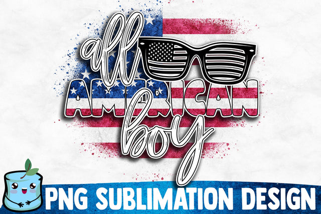 All American Boy Sublimation Design Sublimation MintyMarshmallows 