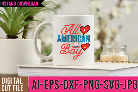 All American Boy SVG Cut File, 4th Of July SVG Bundle,USA SVG Funny SVG BlackCatsMedia 