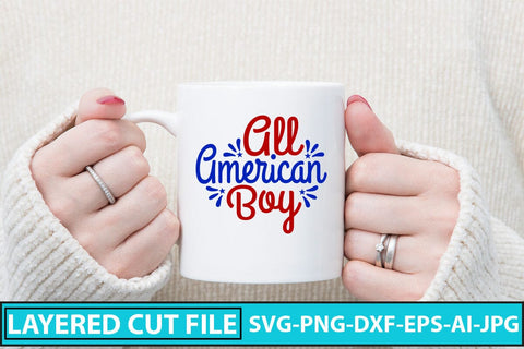 All American Boy SVG Cut File SVG Syaman 