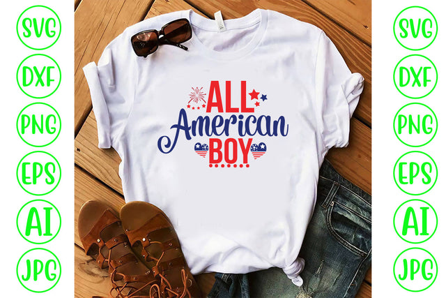 All American Boy Svg Cut File SVG Syaman 