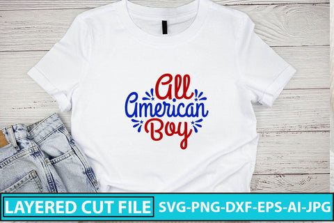 All American Boy SVG Cut File SVG Syaman 