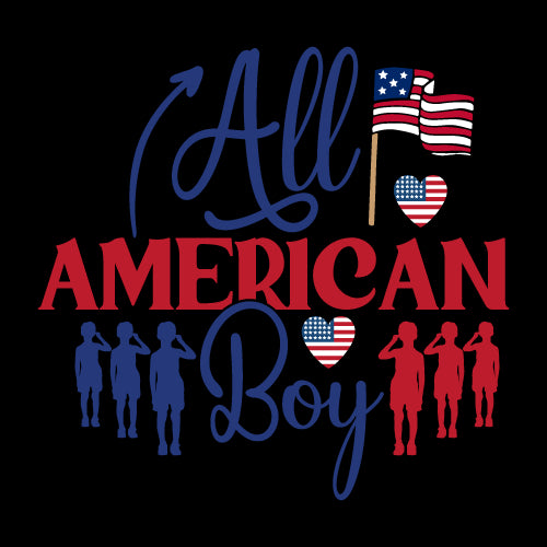 All American Boy SVG Cut File,SVGs,quotes-and-sayings,food-drink,mini-bundles,print-cut,on-sale, SVG DesignPlante 503 
